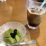 Ishiyaki Suteki Zei - 抹茶プリンとアイスコーヒー