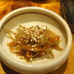 みかく - 2012.11.9）甘辛具合がちょうどいいキンピラの小鉢