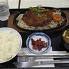 上河内SA 下り線 フードコート - あさの豚鉄板ハンバーグ定食