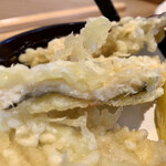 手打ちそば きた戸 - 穴子の天婦羅とお蕎麦のセット
