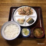 錦水 - 豚ﾊﾟﾗ焼肉定食