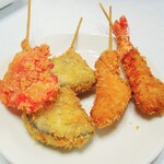 酒肴商店 アジト - 串かつ一人分