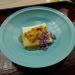 懐石料理 桝田 - 山芋豆腐と雲丹