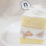 nino - 【2021.08】桃のショートケーキ(580円+税)