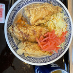 吉野家 - から揚げ丼503円(税込)