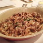 コム・デ・ポワソン - ジロール茸のフリカッセ