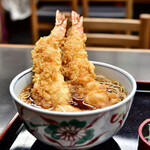 尾張屋 - 上天ぷらそば@税込2,400円：縦撮りで。
