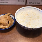 Sendai Chuukasoba Meiten Kaichi - Bセット鶏皮と白米