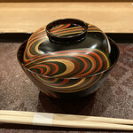 茜坂大沼 - お椀：蓋を開ける前から柚子の良い香りがします！