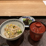 茜坂大沼 - 美味しい･･･♡別腹でスルスル入っちゃうヤツ！お出汁がギュギュギュ～っと入ったご飯にトウモロコシのアクセントがいい♡