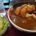 呑気放亭 - 牡蠣カレーセット８００円