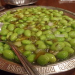 麗郷 - 2012' 11月　枝豆とタカナ炒め（咸菜毛豆） \1,300