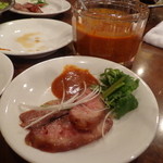 麗郷 - 特製辛子味噌をつけて