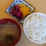 Sannou Yume Shokudou - ◇ご飯・味噌汁.お漬物 ※お代わりもどうぞ！