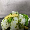 老虎菜 - 料理写真:アオリイカの葱山椒ソース