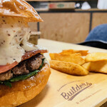 ビルダーズ - フライドマッシュルームバーガーDX