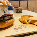 ビルダーズ - フライドマッシュルームバーガーDX