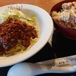 中華ラーメン ハオ - ジャージャー麺、唐揚げ丼セット