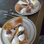 ホテルニューオータニ幕張 ザ・ラウンジ - 2012年～栗とぶどうとパンケーキ～料理①