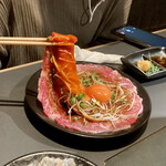 焼肉ホルモン 風土. - 特製ソースに牛さんと旨い黄身は、ほぼ反則的お味！