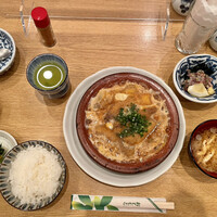 新宿割烹 中嶋 - 柳川鍋定食とハーフ刺身