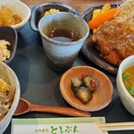 Oshokujidokoro Toshibun - 日替わり定食「カレートンカツ定食」