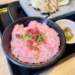 Ishiyaki Suteki Zeitomiza Wanishiten - 白ご飯か梅ご飯が選べます