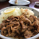 舞木ドライブイン - 焼肉定食　[おかず大盛り]  パート1