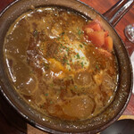 橋本屋 - チキンカレー芳醇3辛＋肉増し
      1000円＋200円