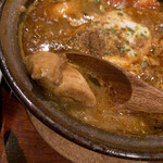 橋本屋 - チキンカレー芳醇3辛＋肉増し
      1000円＋200円