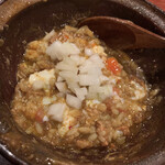 橋本屋 - チキンカレー芳醇3辛＋肉増し
      1000円＋200円　ご飯とタマネギピクルス投入