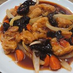 マルミヤ食堂 - １３時からのメニュー、酢豚