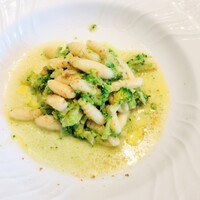 La Brianza - 自家製(たぶん)アンチョビとブロッコリーのくたくた煮込みソースからすみカヴァテッリ。モチモチ食感のカヴァテッリお久しぶり、香るからすみとしっかり味わいのラグーソースでとても美味しく楽しめました♡