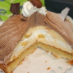 たるみ製菓 - モンブラン断面