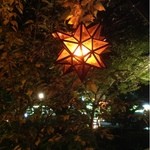 ぎゃらりぃかふぇ華野 - 庭のライト