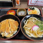 Eichiyan udon - カツとじ丼セット