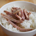 竹麺亭 - チャーシューオンザ ライス