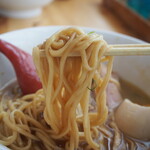 竹麺亭 - 醤油ラーメン（麺）