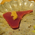 馳走 啐啄一十  - もち鰹、暮坪蕪載せ