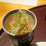 馳走 啐啄一十  - お口直しの茗荷に大葉の刻んだもの。　