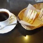コーヒーハウス絹 - C：ミニサンドのモーニングセット