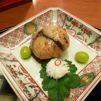 名古屋 浅田 - 焼物（鰆豆腐けんちん焼　松茸味噌）