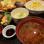 Sakanaya Ichi Hanare - 真ん中は、冷製茶碗蒸し！素麺が乗ってます。