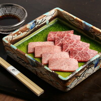 肉刺身盛り合わせ