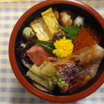 喜楽鮨 - 上ちらし、２段重ね