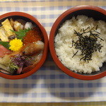 喜楽鮨 - 上ちらし、２段重ね