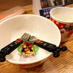 地球の中華そば - 我が子用に準備して頂いた