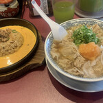 Marugen Ramen - チャーハンランチ ほぼ同時に来ました(*^^*)