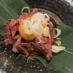 炭火焼肉 名玉 - 和牛赤身のユッケ風