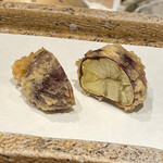 日本橋 蕎ノ字 - 渋皮付き静岡の栗